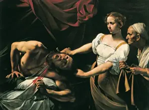 Prints of Judith and Holofernes by Michelangelo Merisi da Caravaggio (1573-1610). Baroque art. Oil on canvas Caravaggio Prints: Caravaggio's Judith and Holofernes Print, Baroque Oil on Canvas