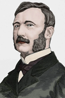 Jules Louis Joseph Brame (1808-1878). Colored engraving Jules Louis Joseph Brame (1808-1878). Colored engraving