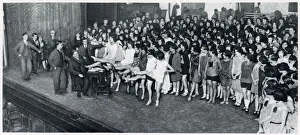 Julian Wylie auditioning chorus girls, London Hippodrome Julian Wylie auditioning chorus girls, London Hippodrome