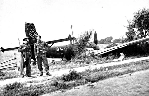 Junkers Ju-87 crashed in Britain; Second World War, 1940 Junkers Ju-87 crashed in Britain; Second World War, 1940