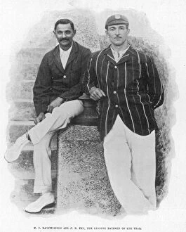 K S Ranjitsinhji and C B Fry, cricketers