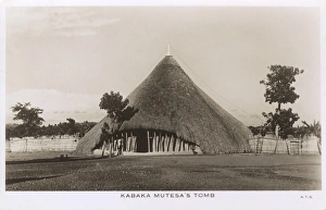 <b class=qtipBold><figcaption>Kabaka Mutesa's Tomb, Uganda</figcaption></b><br>Kabaka Mutesa's Tomb - The burial site (Kasubi Tombs) of the Bugandan (Ugandan) Kings, situated on a hill in Kampala (which caught fire in 2010). Date: circa 1930s<br><em>© Mary Evans Picture Library 2015 - https://copyrighthub.org/s0/hub1/creation/maryevans/MaryEvansPictureID/10507374</em> Kabaka Mutesa's Tomb, Uganda