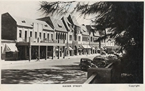 Kaiser Street in Windhoek, south west Africa Kaiser Street in Windhoek, south west Africa