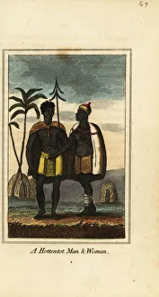 Khoikhoi man and woman, South Africa, 1818 Khoikhoi man and woman, South Africa, 1818