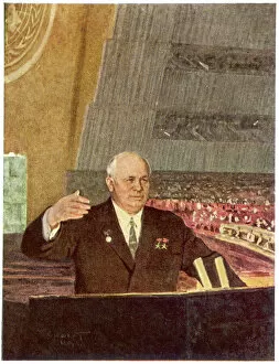 Nations Gallery: Khrushchev Speaking at the UN
