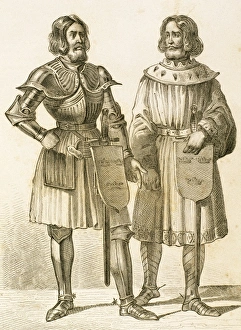 King Canute I of Sweden (1143-1196) with his son Erik Knutss King Canute I of Sweden (1143-1196) with his son Erik Knutss