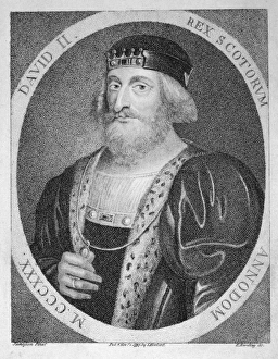 <b class=qtipBold><figcaption>King David II of Scotland</figcaption></b><br>King David II of Scotland (1324-1371) (reigned 1329-1371). He was the last male of the House of Bruce.<br><em>© Mary Evans Picture Library</em> King David II of Scotland