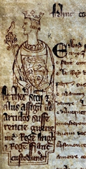 <b class=qtipBold><figcaption>King Edward I</figcaption></b><br>Marginalia drawing of Edward I, 25-26 Edw I Date: 1297-1298<br><em>© Mary Evans / National Archives</em> King Edward I