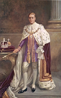 King Edward VIII in his coronation robes King Edward VIII in his coronation robes