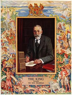 King George V broadcasting to the nation King George V broadcasting to the nation