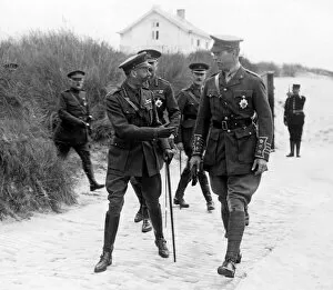Joke Gallery: King George V and King Albert of Belgium, Western Front, WW1