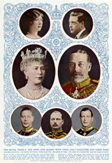 Gloucester Gallery: King George V and Queen Mary with thier adult children