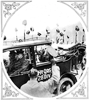 King George V visiting his soldiers at Winchester King George V visiting his soldiers at Winchester