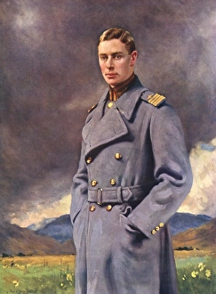 <b class=qtipBold><figcaption>King George VI</figcaption></b><br>H.R.H. Prince Albert, Duke of York, later King George VI (1895 - 1952), from a painting specially made for The Illustrated London News by John St. Helier Lander and published in the Royal Wedding Number of 1923 (celebrating his marriage to Lady Elizabeth Bowes-Lyon). Date: 1923<br><em>© Illustrated London News Ltd/Mary Evans</em> King George VI