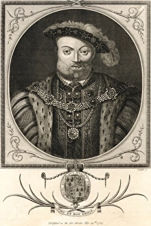 <b class=qtipBold><figcaption>King Henry Viii/Goldar</figcaption></b><br>KING HENRY VIII Reigned 1509 - 1547 Oval portrait<br><em>© Mary Evans Picture Library</em> King Henry Viii/Goldar