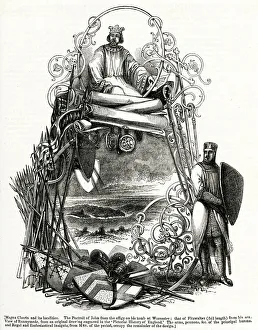 King John and the Magna Carta, view of Runnymede King John and the Magna Carta, view of Runnymede
