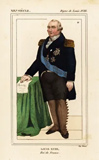 King Louis XVIII of France, Louis Stanislas Xavier, 1815 King Louis XVIII of France, Louis Stanislas Xavier, 1815