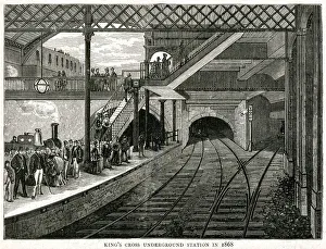 King's Cross underground station 1868 King's Cross underground station 1868