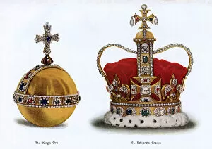 Regalia Gallery: The Kings Orb and St Edwards Crown - The Crown Jewels