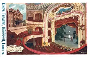 Theatres Prints: Kings Theatre, Hammersmith Print circa 1905