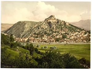 Dalmatia Gallery: Knin, general view, Dalmatia, Austro-Hungary