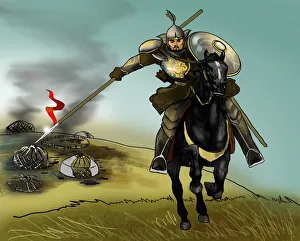 Koblandy Batyr. Kazakh legendary warrior Koblandy Batyr. Kazakh legendary warrior