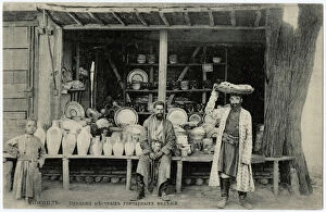 Sep15 Gallery: Kokand, Uzbekistan - Seller of Traditional Uzbek Ceramics