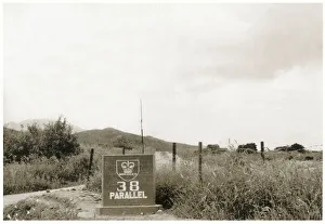 Korean War era - Commonwealth Sign - The 38th parallel north Korean War era - Commonwealth Sign - The 38th parallel north