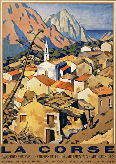 Corsica Gallery: La Corse travel poster