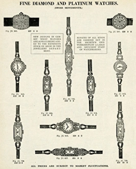 Ladies gem-set wristlet watches 1937 Ladies gem-set wristlet watches 1937
