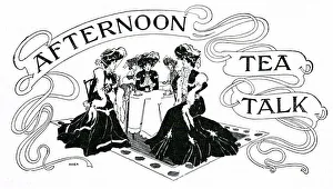 Ladies having a chat over Afternoon Tea Ladies having a chat over Afternoon Tea
