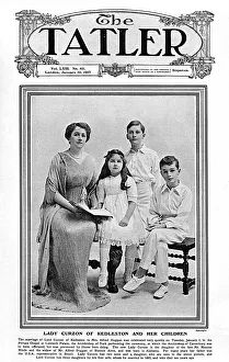 Lady Curzon of Kedleston and her children, 1917 Lady Curzon of Kedleston and her children, 1917