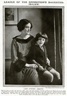 Lady Cynthia Asquith with her son John Lady Cynthia Asquith with her son John