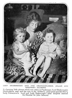 Lady Desborough with her grandchildren