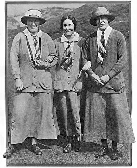 Golfer Gallery: Three lady golfers, 1914
