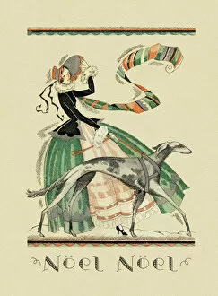 Noel Gallery: Lady with greyhound
