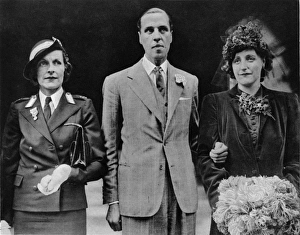 Lady Louis Mountbatten at her sisters wedding Lady Louis Mountbatten at her sisters wedding
