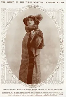 Prints of Lady Marjorie Manners ((1883 1946), eldest daughter of the Duke and Duchess of Rutland. 1912 Rutland Prints: Lady Marjorie Manners Print 1912