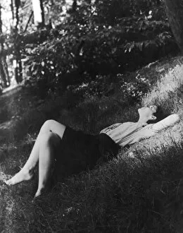 Contemplating Gallery: LADY RELAXING 1940S