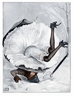 <b class=qtipBold><figcaption>Lady Takes a Tumble/1918</figcaption></b><br>An elegant lady takes a rather less elegant tumble<br><em>© Mary Evans Picture Library</em> Lady Takes a Tumble/1918