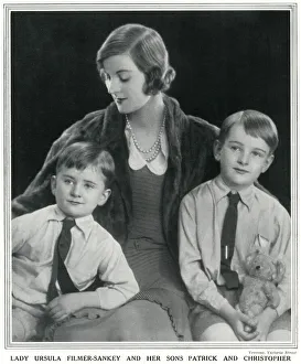 Lady Ursula Filmer-Sankey & sons by Madame Yevonde Lady Ursula Filmer-Sankey & sons by Madame Yevonde