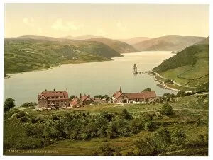 Lake Gallery: Lake and hotel, Vyrnwy, Wales