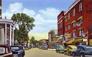 1940 Collection: Lake Placid, N.Y. USA - Main Street