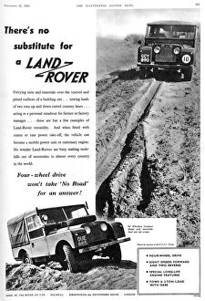 Vehicle Gallery: Land Rover advertisement, 1955