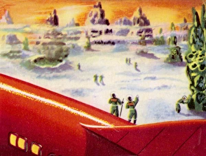 <b class=qtipBold><figcaption>Landing on Mars</figcaption></b><br>Landing on the Planet Mars<br><em>© Mary Evans Picture Library</em> Landing on Mars