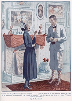 A Landlady with her a prospective lodger A Landlady with her a prospective lodger