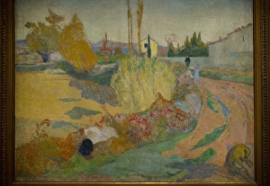 Landscape from Arles, 1888, by Paul Gauguin Landscape from Arles, 1888, by Paul Gauguin