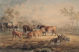 Landscape with Cattle, Donkeys and Horses Landscape with Cattle, Donkeys and Horses