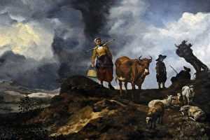 Landscape with shepherds by Hendrik Mommers (1623-1693) Landscape with shepherds by Hendrik Mommers (1623-1693)