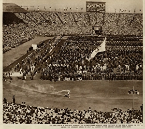 Last lap of the Olympic torch, 1948 London Olympics Last lap of the Olympic torch, 1948 London Olympics